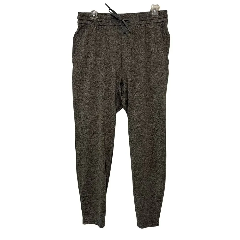 Lululemon Soft Jersey Tapered Pants Mens Medium Grey Athleisure Gym Lounge